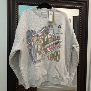 Abercrombie & Fitch Gray Atlanta 1996 Crewneck Sweater